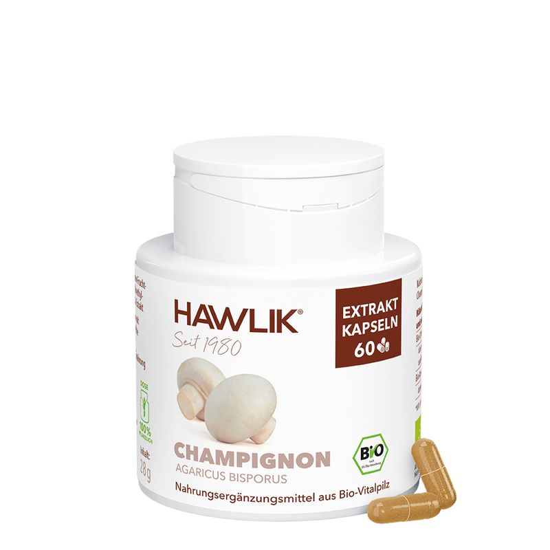 HAWLIK Bio Champignon Extrakt Kapseln 60 mit Kps.